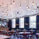  Parchment Street's own Forte Kitchen's own image of their dining room - love the spidery chandeliers