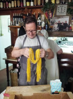 Valerio interior pasta making in Bologna