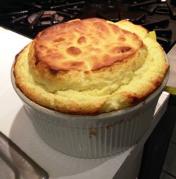 cheese souffle in KD test kitchen