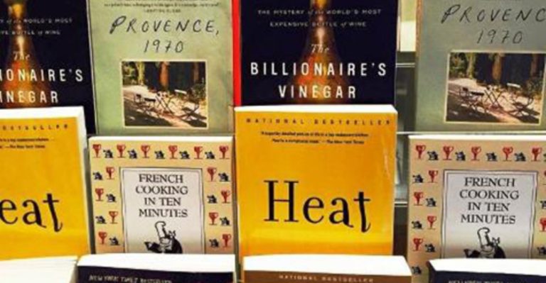bookshelf at La Cuisine