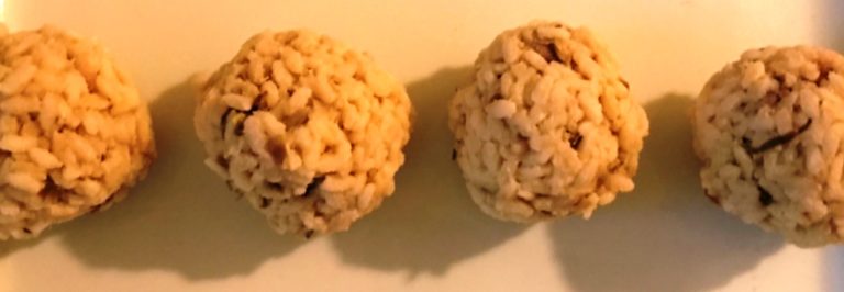 arancinin with radicchio risotto