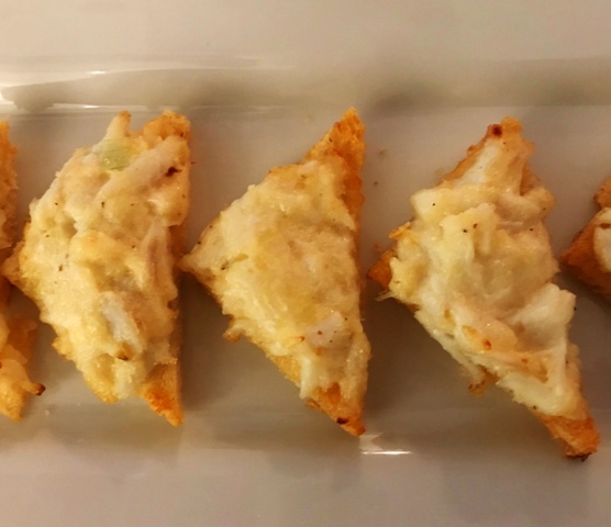 Crabmeat Parmesan Canapés