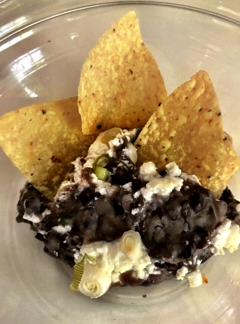 Black Beans With Goat Cheese And Jalapenos