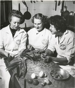Paul Child's photo of Louisette Bertholle, Simca Beck and Julia Child
