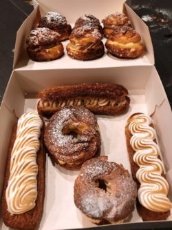 Vicky Sackett's assortment of finished pastries from La Cuisine Paris