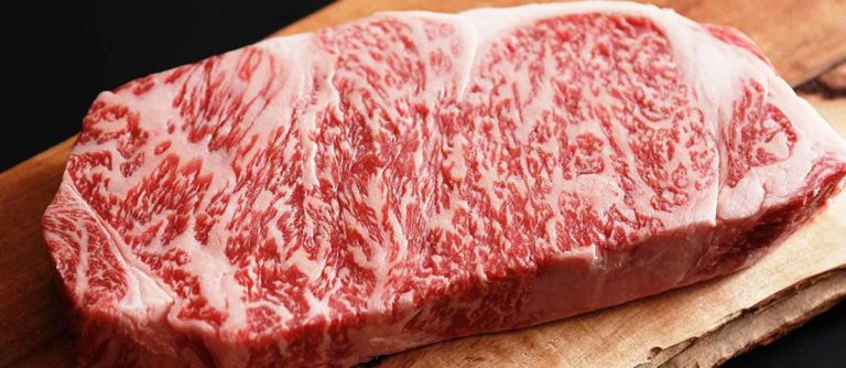 Miazaki Wagyu strip steak on Amazon