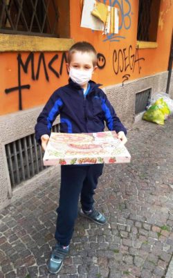 First solo pizza delivery by Gregorio Pallotta