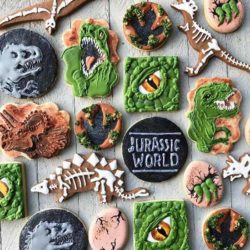 Kat Tines Jurassic Park cookies