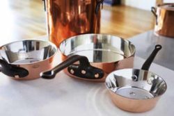 Duparquet silver lined copper cookware made in usa