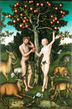 Adam & Eve early Renaissance painting