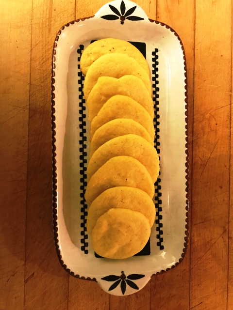 Cheddar Cornmeal Crackers