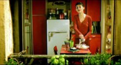 amelie kitchen interior red and green