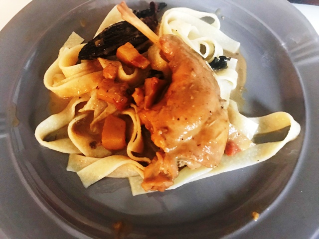 Austrian Rabbit With Bacon And Sour Cream