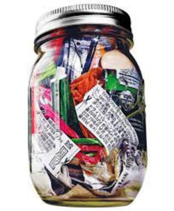 TIFT jar full of trash for 4 yeras