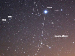 Sirius image from Astronomy Treck website