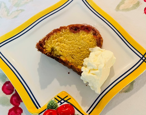 Sour Cherry Mascarpone Pound Cake