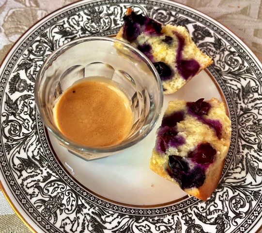 Blueberry Cornmeal Cakes