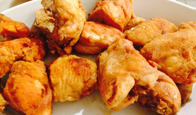 fried chicken in KD kitchen
