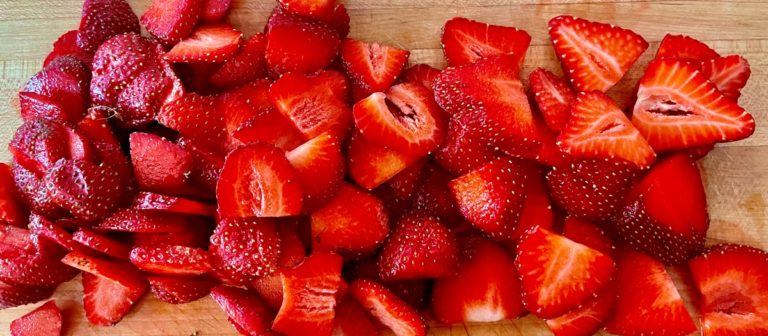 beefy strawberries from the farmers' market