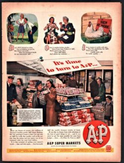 A&P Grocery Store Poster from EBay