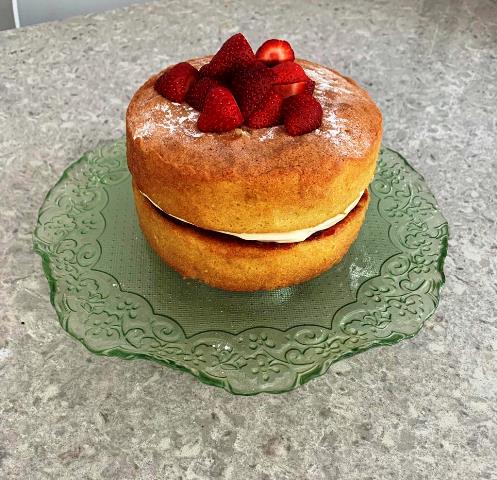 Cream Cheese Pound Cake (with a variation)