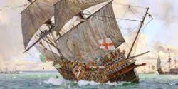 sinking Mary Rose by Geoff Hunt PPRSMA