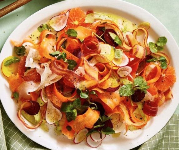 Shaved Carrot And Radish Salad