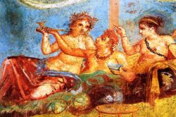 Roman dining fresco from Pompei72