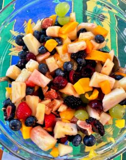 fruit salad with pineapple in KD kitchen