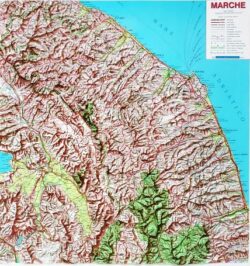 Topographical map of Le Marche available through eBay