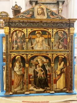 Crivelli painting in Le Marche Monastery