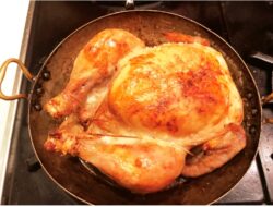RWM roasted chicken in copper gratin