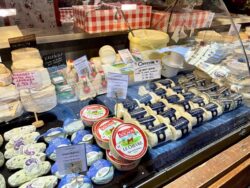 French cheeses at Bologna's Villaggio Natale 