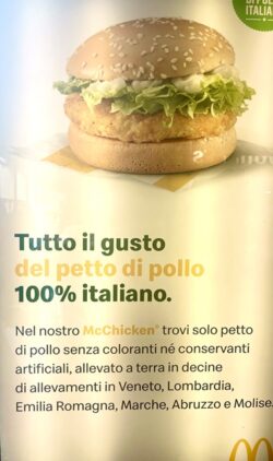 Mcdonalds ad in bologna