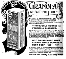 Granola advertisement from The Food Historian webssite