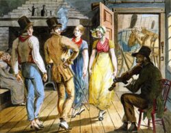 Square dancing in Appalachia early 19th century