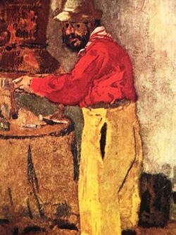 Vuillard portrait of Henri de toulouse-Lautrec cooking