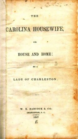 Carolina Housewife original publication