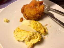 Spoonbread and Fried chicken