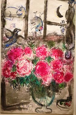 Chagall peonies Nancy Pollard