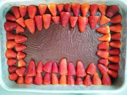 Greg birthday cake with strawberries72 Nancy Pollard