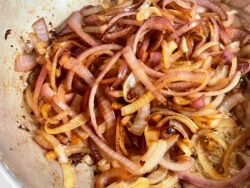 caramellized onions in carbonnade Nancy Pollard