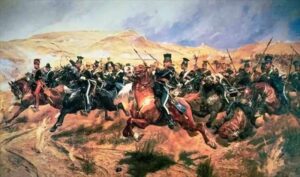 Painting of the Charge of the Light Brigade