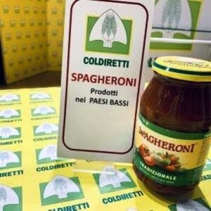 Coldiretti promotional image about Italian sounding products