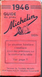 Cover of the 1946 Michelin Guide from Pinterest